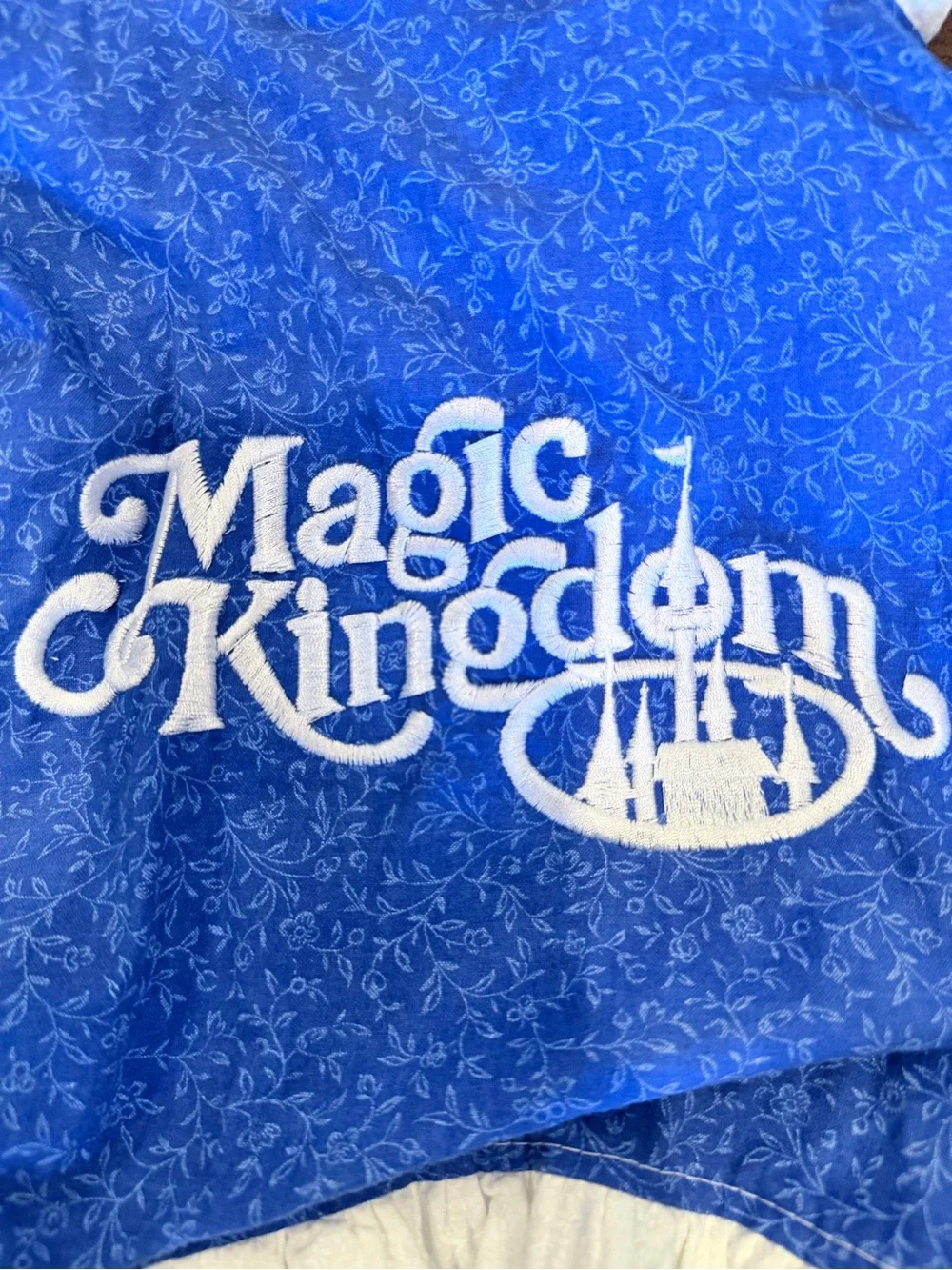 Disney Blue Magic Kingdom Ruffle Two-Piece Set with Character Appliqués